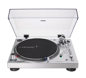 Audio-Technica AT-LP120XUSB Belt-Drive Turntable, Silver, Manual