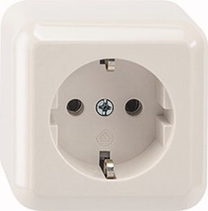 Merten MEG2301-8719 CEE 7/3 Electrical Outlet, White