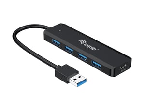 Equip 128959 USB 3.2 Gen 1 (3.1 Gen 1) Type-A 5000 Mbit/s Hubs and Concentrators, Black