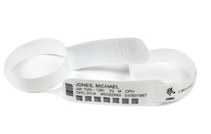 Zebra ZIPRD3015155 Wristband, White, Hospital Wristband