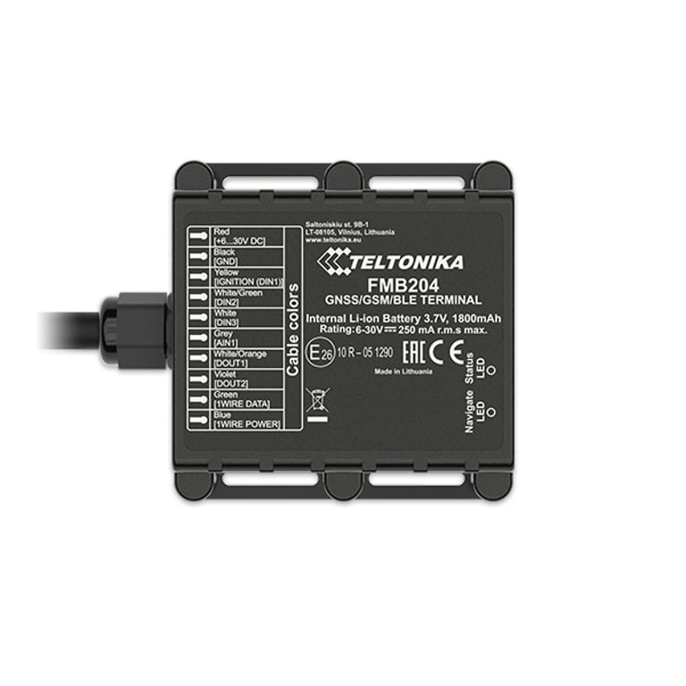 Teltonika FMB204 lokalizator GPS Samochód Czarny