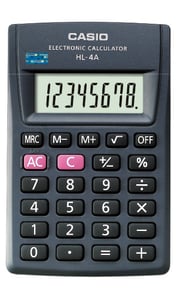 Casio HL-4A Taschenrechner – Einfacher Taschenrechner