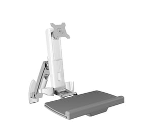 ICY BOX IB-MS600-W 61 cm (24") Wall-Mounted Gray, Silver, White