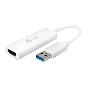 j5create JUA254 extern grafikkort USB 2048 x 1152 px Vit