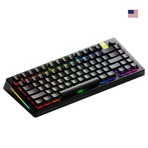 Glorious Gaming GMMK 3 PRO HE 75% Prebuilt klawiatura RF Wireless + Bluetooth QWERTY US English Czarny