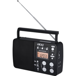 Akai APR-200 Radio, tragbar, digital, schwarz