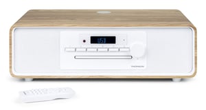 Thomson MIC301IDABBT Home Audio System 60 W Micro Home Audio System Wood, White