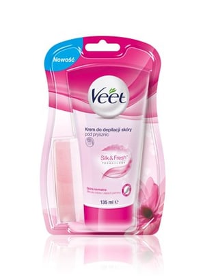 Veet 5900627060744 produkt do usuwania włosów Krem do usuwania włosów 135 ml