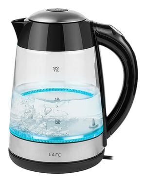 Lafe LAFCZA46806 czajnik elektryczny 1,7 l 2200 W Przezroczysty, Czarny