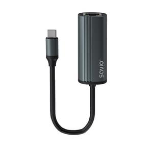 Savio AK-56 USB-C 3.1 GEN 1 zu RJ-45 Gigabit-Ethernet-Adapter, USB Typ C, 1000 Mbit/s