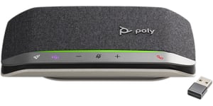 POLY sync 20 Konferenz-Telefon, Universal-Bluetooth, Schwarz, Silber