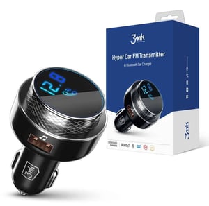 3MK Hyper Car FM-sändare 87,5–99,8 MHz USB Svart