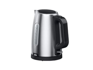 Braun WK 1500 vattenkokare 1,7 l 2200 W Svart, Rostfritt stål