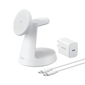 Anker MagGo Headset, Smartphone, Smartwatch White USB Wireless Charging Fast Charging Built-in