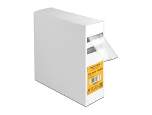 DeLOCK Schrumpfschlauch, Schrumpfverhältnis 2:1, 4 m x 25,4 mm, transparent