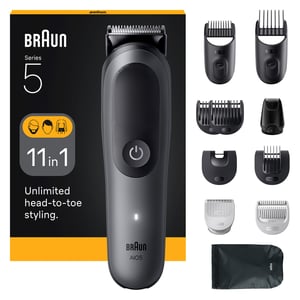 Braun AIO5560 maszynka do włosów Czarny, Szary 14 Litowo-jonowa (Li-Ion)