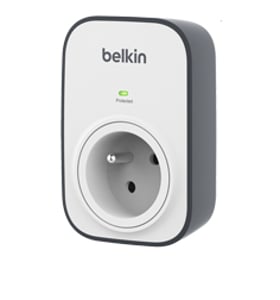 Belkin BSV102ca Black, White 1 x power outlet