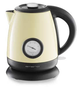 Emerio WK-109795.2 vattenkokare 1 l 2000 W Beige, Svart