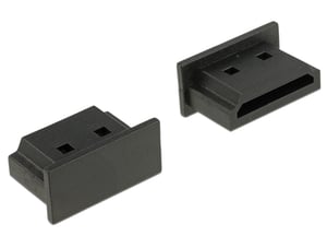 DeLOCK 64031 Steckdosenadapter für Micro-HDMI, schwarz, 10 Stück.