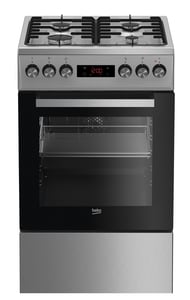 Beko FSE52320DXD Oven Freestanding Electric Gas Black, Stainless Steel