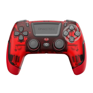Oniverse Revolt Gray, Red Bluetooth Gamepad (Analog/Digital) for PC and PlayStation 4