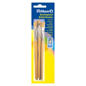 Pelikan 720409 General-Purpose Brush, Flat Brush, 10-pack