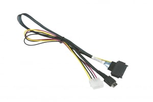 Supermicro CBL-SAST-0956 kabel SAS 0,55 m Czarny, Czerwony, Żółty