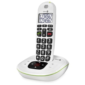 Doro PhoneEasy 115 DECT-Telefon Name und Identifizierung des Anrufers Weiß