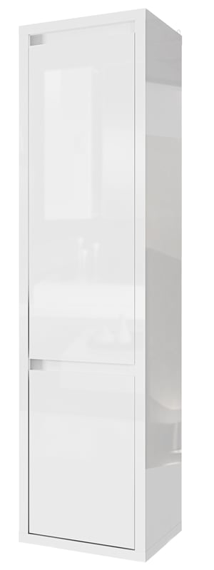 Tuckano Regał 50x204x40 GLANCE cała w białym połysku
