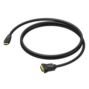 PROCAB CLV160/3 przejściówka do kabli DVI D HDMI A Czarny, Szary
