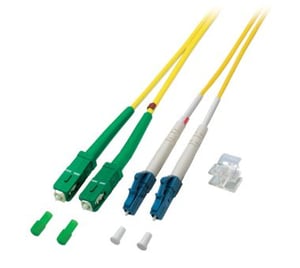 M-Cab 7003434 InfiniBand/Fiber Optic Cable, 10 m, 2x SC, 2x LC, Yellow