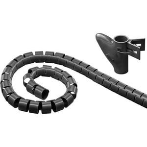 Deltaco LDR14 Cable Organizer Desk Flexible Cable Tube Black 1 pc.
