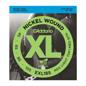 D'Addario EXL165 struna instrumentu muzycznego Bas 4 szt. Stal Gitara