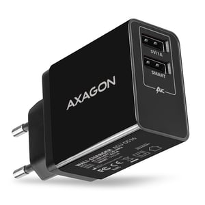 Axagon ACU-DS16 laddare för bärbara enheter Mobiltelefon, Powerbank, Smartphone, Surfplatta, Universell Svart Växelström Inbyggd