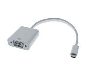 M-Cab 2200023 0.2 m VGA (D-Sub) to USB Type-C Cable Adapter, White