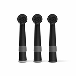 happybrush HAR2AB toothbrush replacement heads, 3-pack. Black