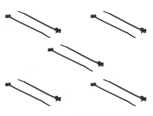 DeLOCK 18895 opaska kablowa Zwalniana opaska kablowa Nylon Czarny 10 szt.