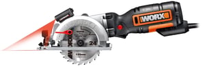 WORX WX427 przenośna pilarka tarczowa 12 cm Czarny, Pomarańczowy, Stal nierdzewna 3700 RPM 710 W