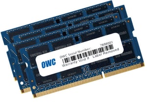 OWC 4x 8 GB, 1600 MHz, DDR3L, PC12800 minnesmodul 32 GB 4 x 8 GB DDR3 204-stifts SO-DIMM