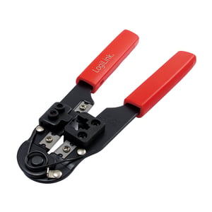 LogiLink WZ0004 Cable Crimping Tool, Black, Red