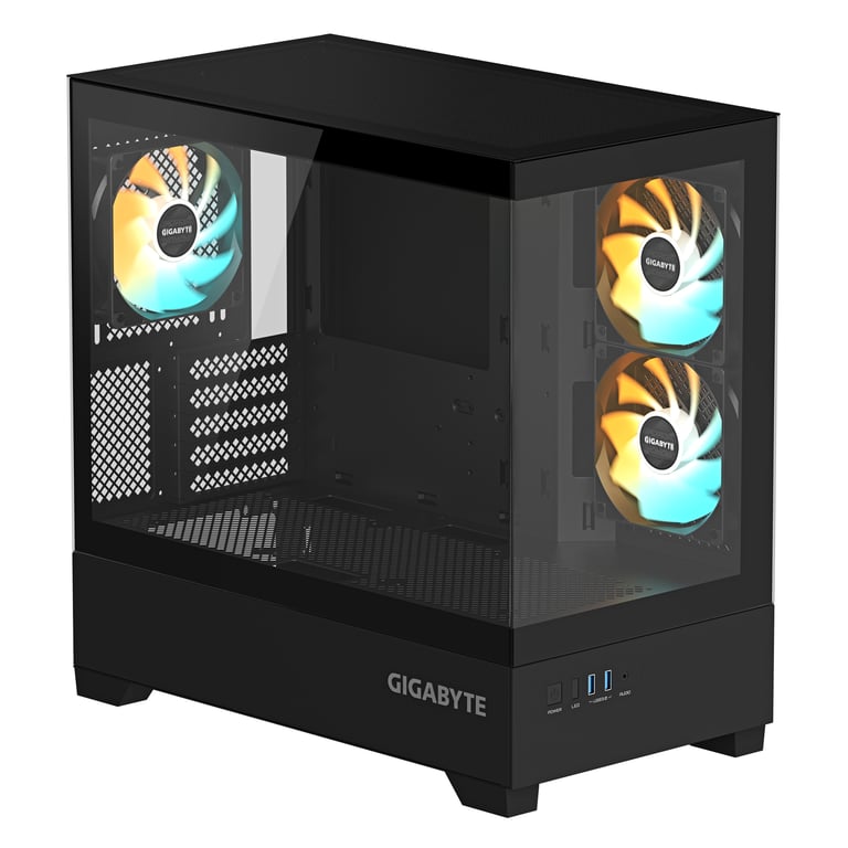 GIGABYTE C201 PANORAMIC Midi Tower Czarny