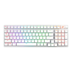 ASUS X901 SCOPE II 96 WL/WHT/NXSW/US/PBT Gaming-tangentbord USB + RF Wireless + Bluetooth Vitt