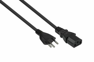 Kabelmeister SK6030-S018 kabel zasilające Czarny 1,8 m Wtyczka zasilająca typu J IEC C13