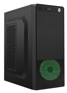 Gembird ATX-Gehäuse Fornax 150G USB 3.0 grüner Lüfter Midi-Tower Schwarz