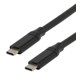 Deltaco USBC-ACTIVE51 kabel USB USB 3.2 Gen 1 (3.1 Gen 1) 5 m 5 Gbit/s 60 W Czarny