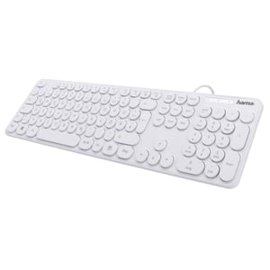 Hama KC-500 Office USB Keyboard, QWERTZ, German, White
