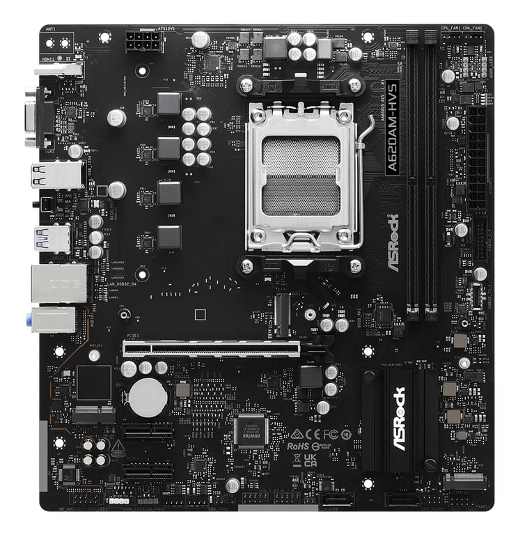Asrock A620AM-HVS AMD A620A Gniazdo AM5 micro ATX