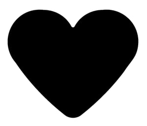 Wedo Heart Form av hantverksstämpel Grå, Orange