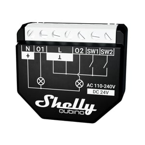 Shelly Qubino WAVE 2PM Smart Switch Schwarz