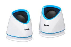 iBox Molde WH Blå, Vit, med kabel 2,5 W